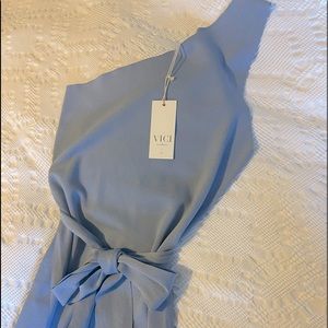 VICI exclusive one shoulder midi body con